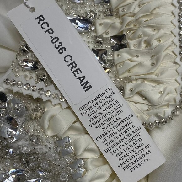 Miri New York Women’s Embellished Collar Midi Dress Size 2 Cream White - Picture 10 of 15